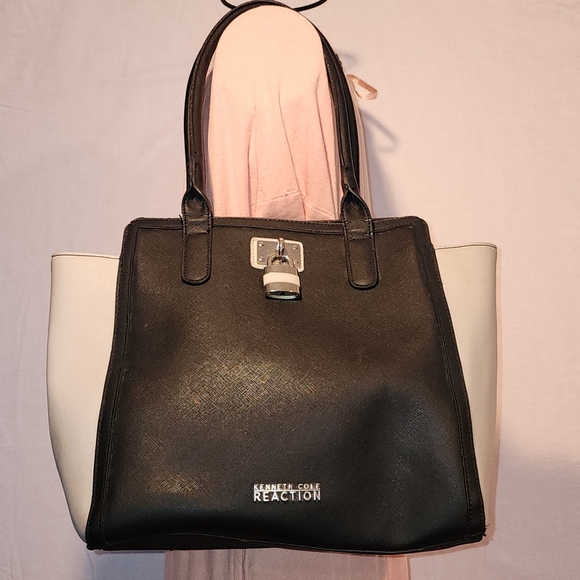 Kenneth Cole Reaction Black and White Women's Tote Bag - Picture 1 of 13